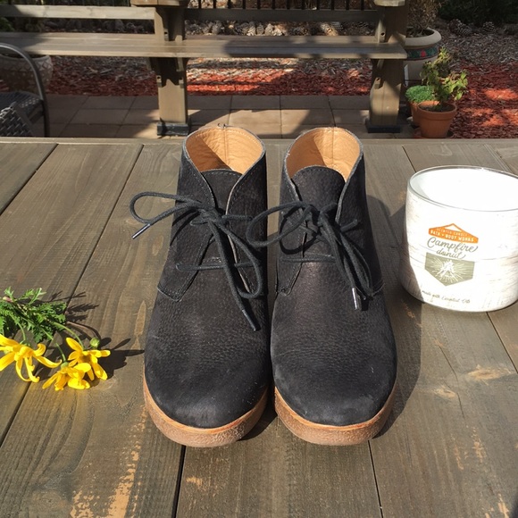 LUCKY BRAND Black Junes Wedge Booties - Picture 5 of 8